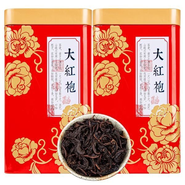 Да Хун Пао 2023 года, улун Wuyi Rock Tea, 200 г в жестяной банке, коллекционный чай 0348 фото