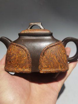 Ексклюзивний чайник ручної роботи Lv Yaochen з Ісинської глини, 200 мл, майстер Ruyi Han Yun 0614 фото