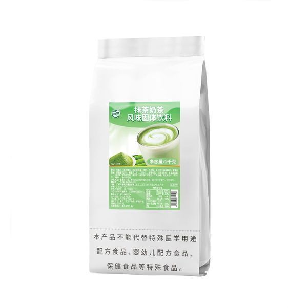 Чай Матча латте 1 кг, зеленый растворимый чай Матча 3 в 1 Guhang Matcha 0921 фото