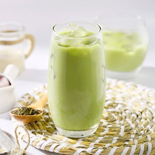 Чай Матча латте 1 кг, зеленый растворимый чай Матча 3 в 1 Guhang Matcha 0921 фото